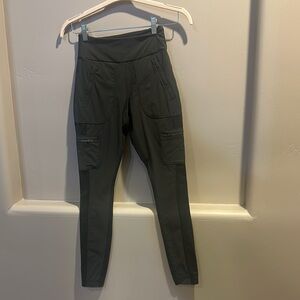Athleta Green Joggers Track Pants Straight Leg